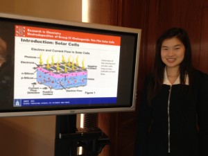 Amy presenting her research